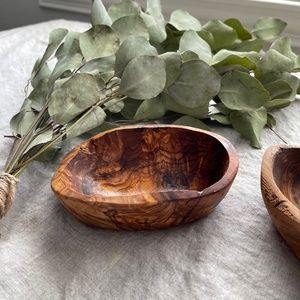 Trader Joe’s Handmade Olive Wood Boat Bowl